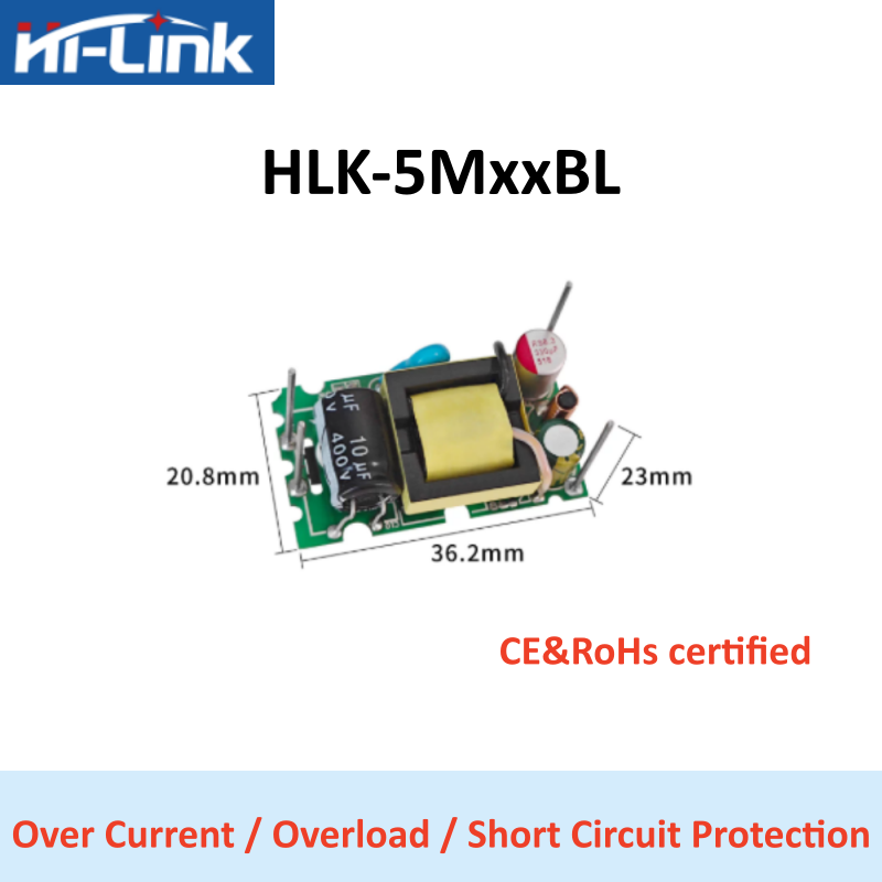 Hi-Link HLK-5M03/05/12/15/24BL - Open Frame Power Supply recensione e prezzo