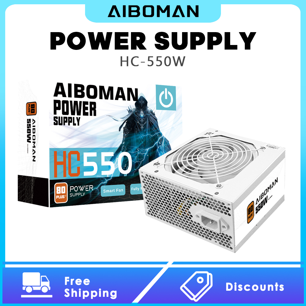 Alimentatore AIBOMAN 550W 80PL - Power Supply 650W recensione e prezzo