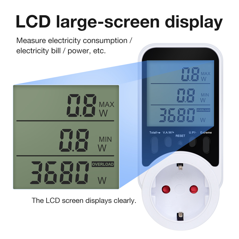 Display LCD Misuratore di pote - Power Supply Tester recensione e prezzo